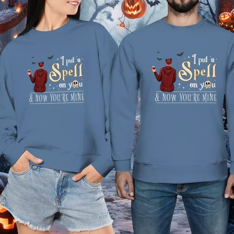 I Put A Spell On You - Custom Character - Personalized Gifts For Couple - Sweater