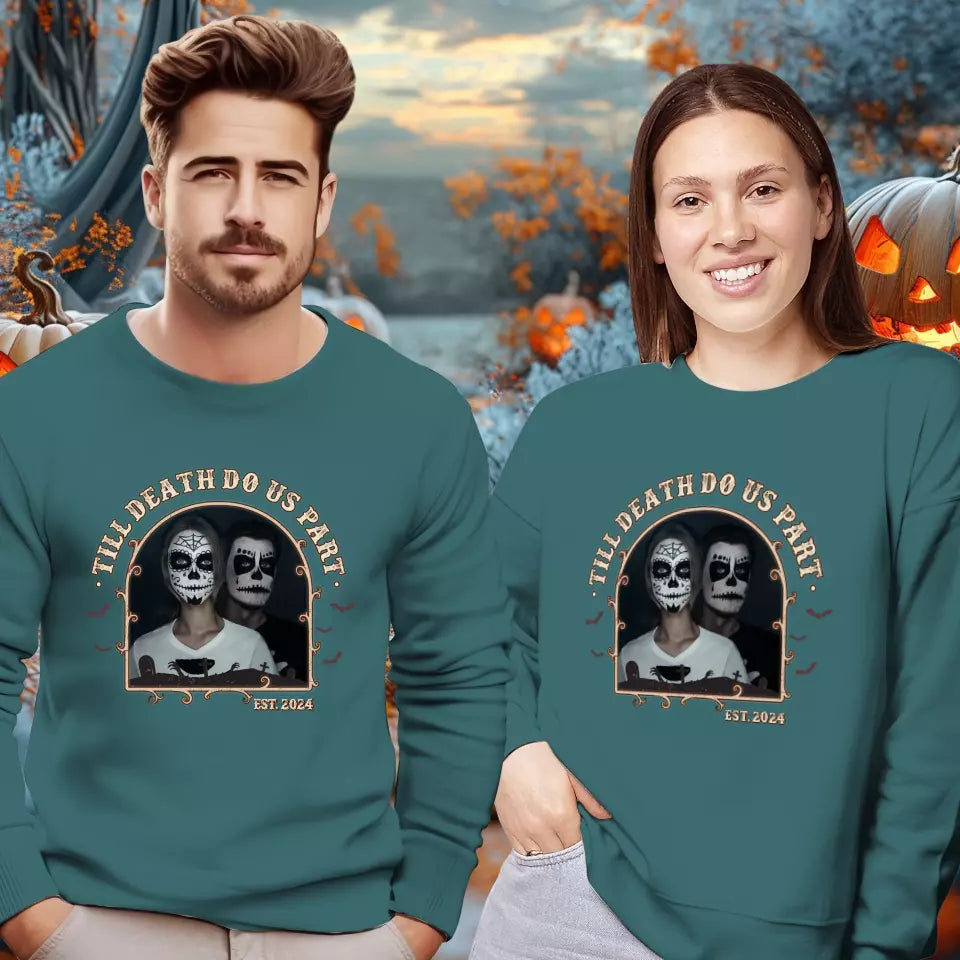 In Love We Trust - Custom Photo - Personalized Gifts For Couple - Sweater