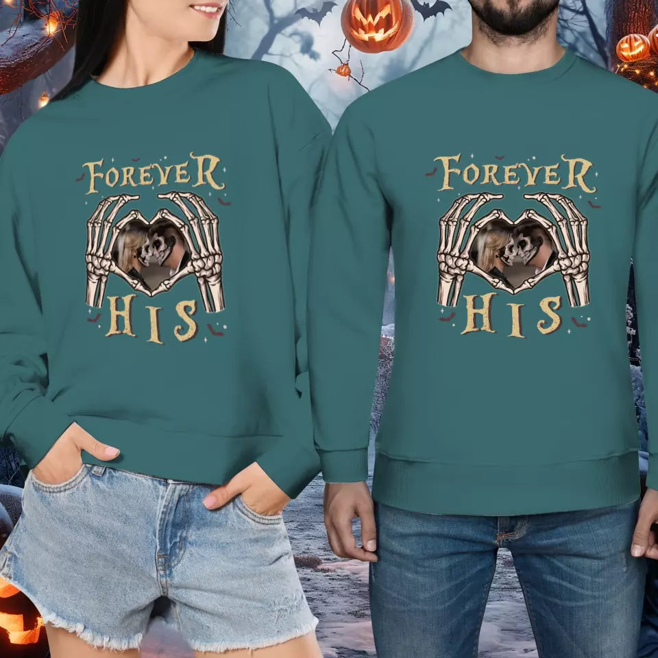 Forever Her - Custom Photo - Personalized Gifts For Couple - Sweater