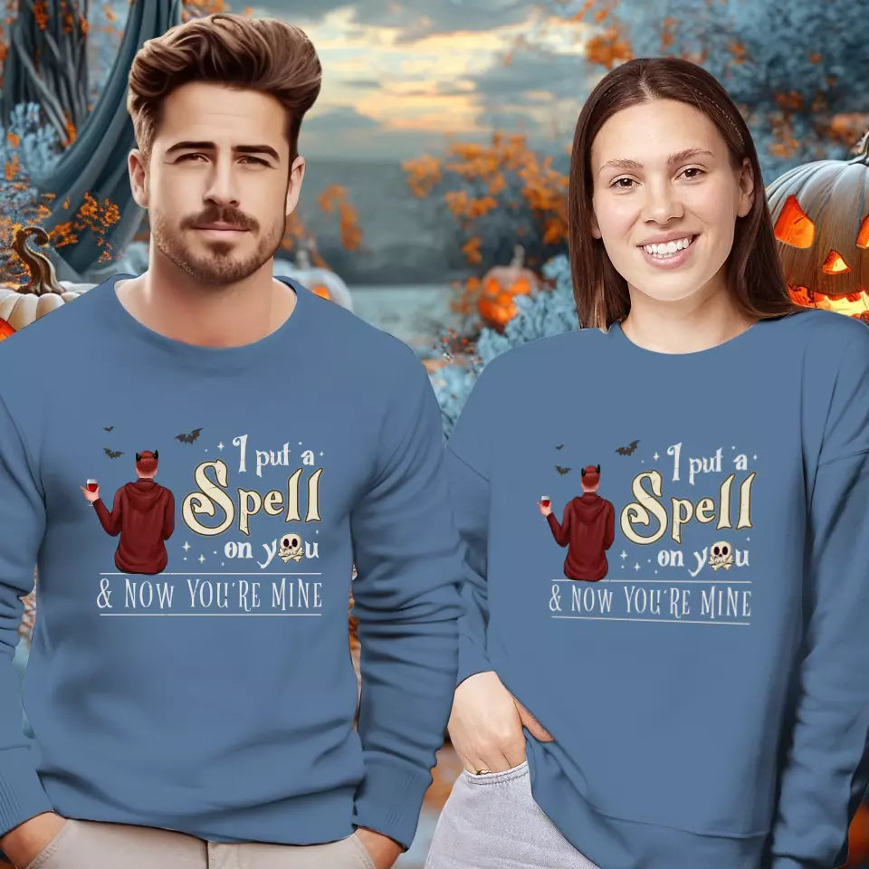 I Put A Spell On You - Custom Character - Personalized Gifts For Couple - Sweater