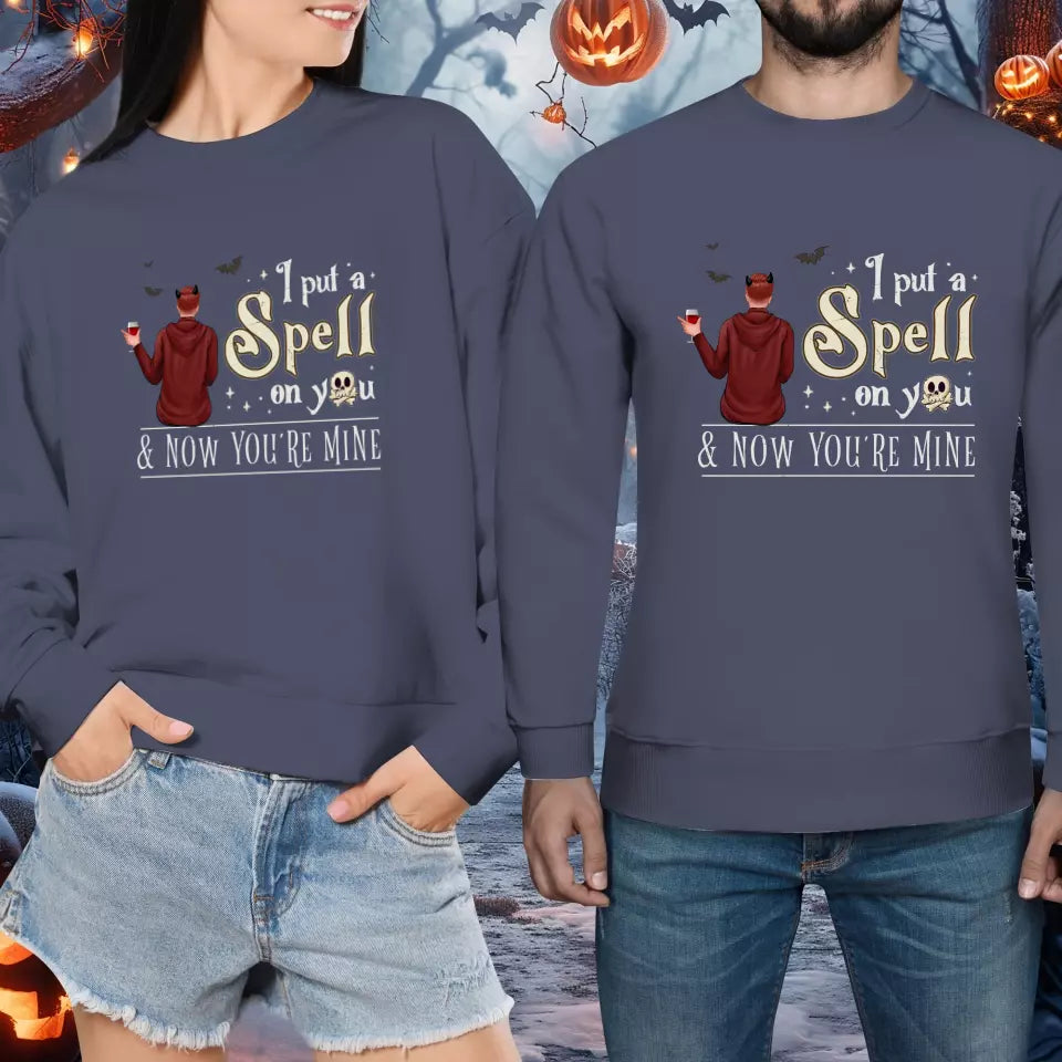 I Put A Spell On You - Custom Character - Personalized Gifts For Couple - Sweater