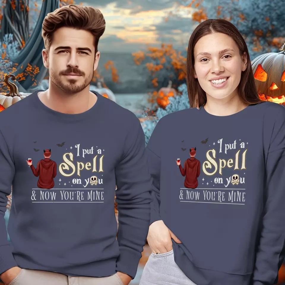 I Put A Spell On You - Custom Character - Personalized Gifts For Couple - Sweater