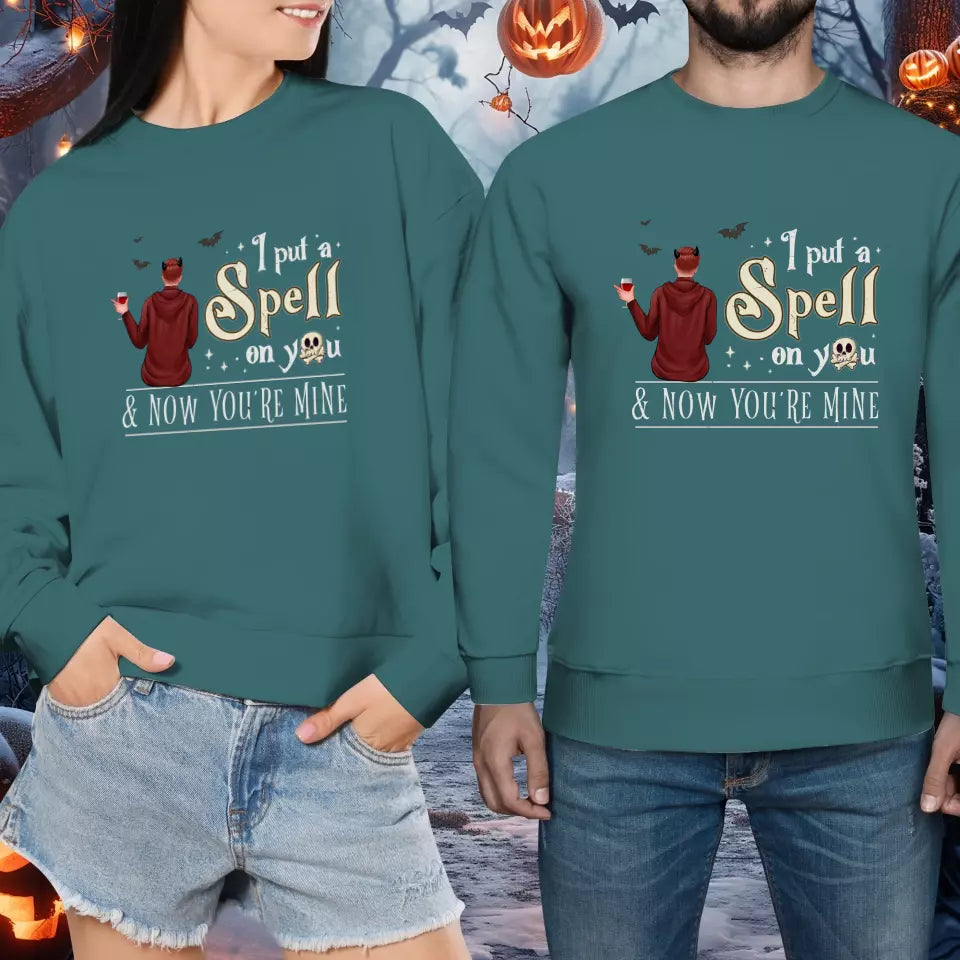 I Put A Spell On You - Custom Character - Personalized Gifts For Couple - Sweater