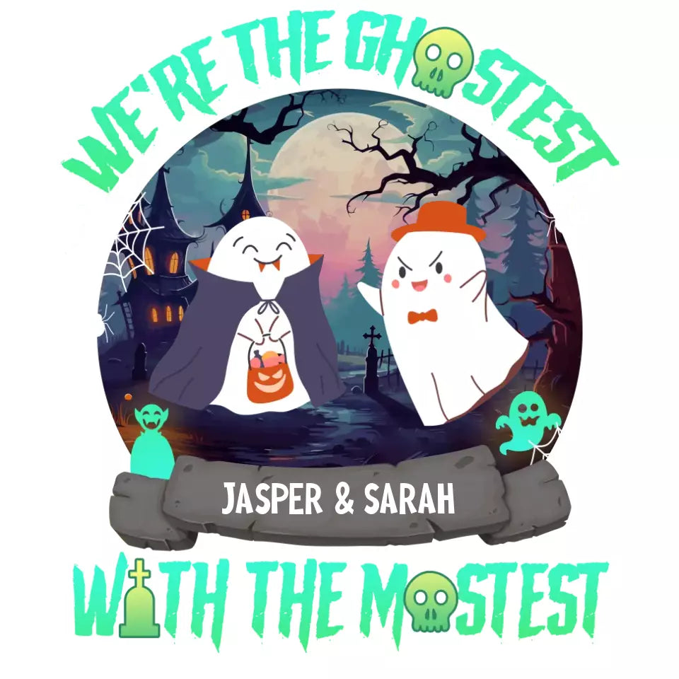 We're The Ghostest - Custom Name - Personalized Gifts for Couples - Sweater