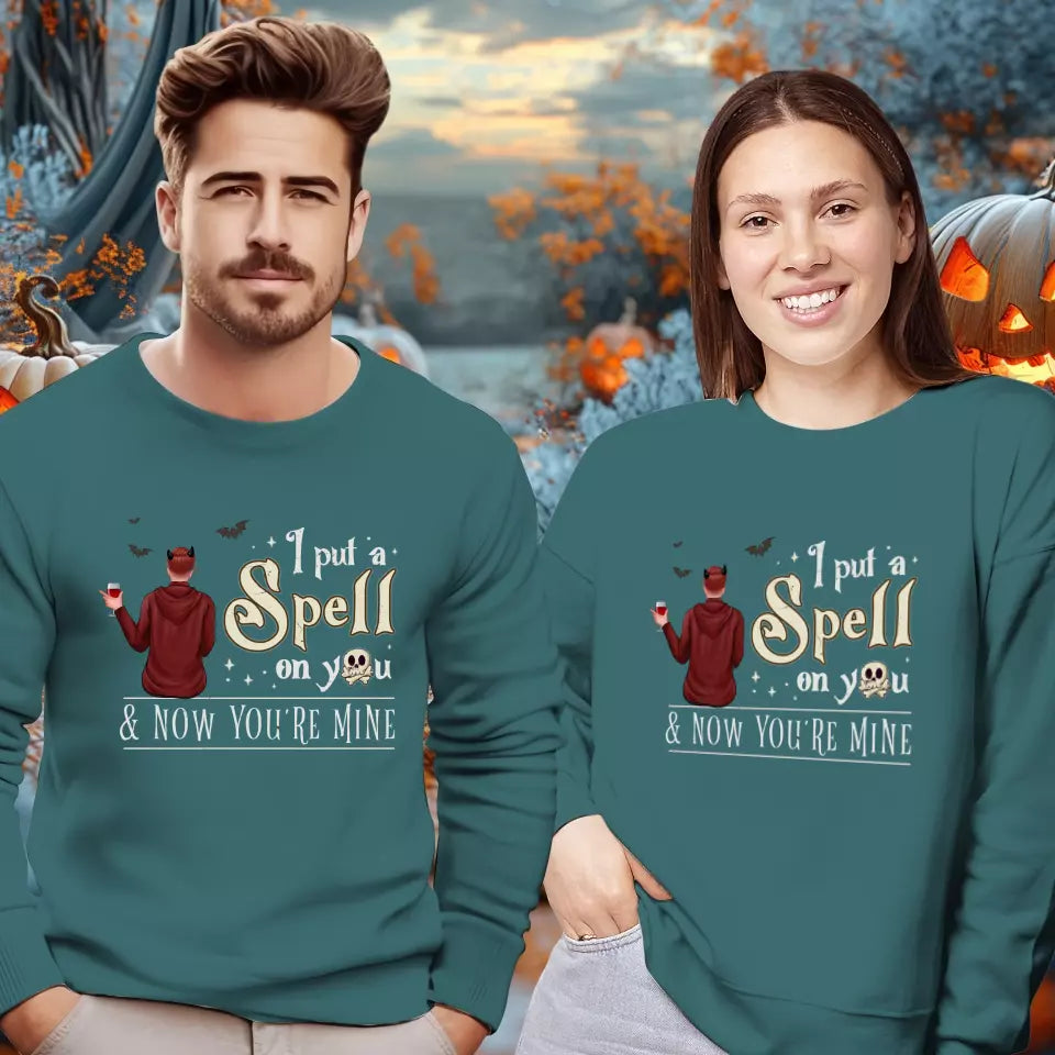 I Put A Spell On You - Custom Character - Personalized Gifts For Couple - Sweater