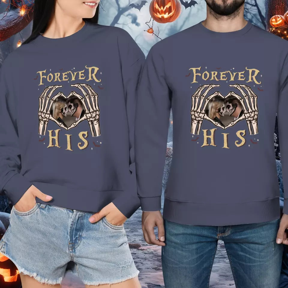 Forever Her - Custom Photo - Personalized Gifts For Couple - Sweater