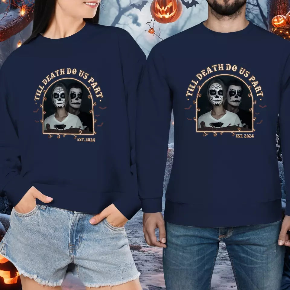 In Love We Trust - Custom Photo - Personalized Gifts For Couple - Sweater