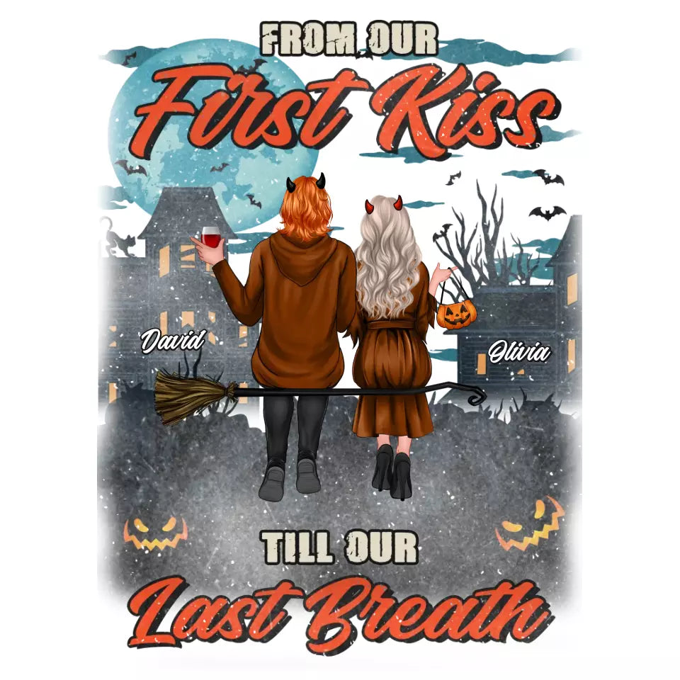 From Our First Kiss - Custom Name - Personalized Gifts for Couples - Sweater