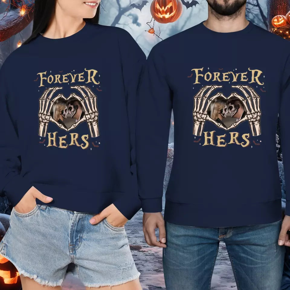 Forever Her - Custom Photo - Personalized Gifts For Couple - Sweater