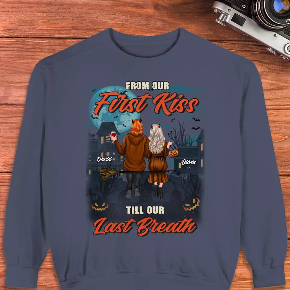 From Our First Kiss - Custom Name - Personalized Gifts for Couples - Sweater