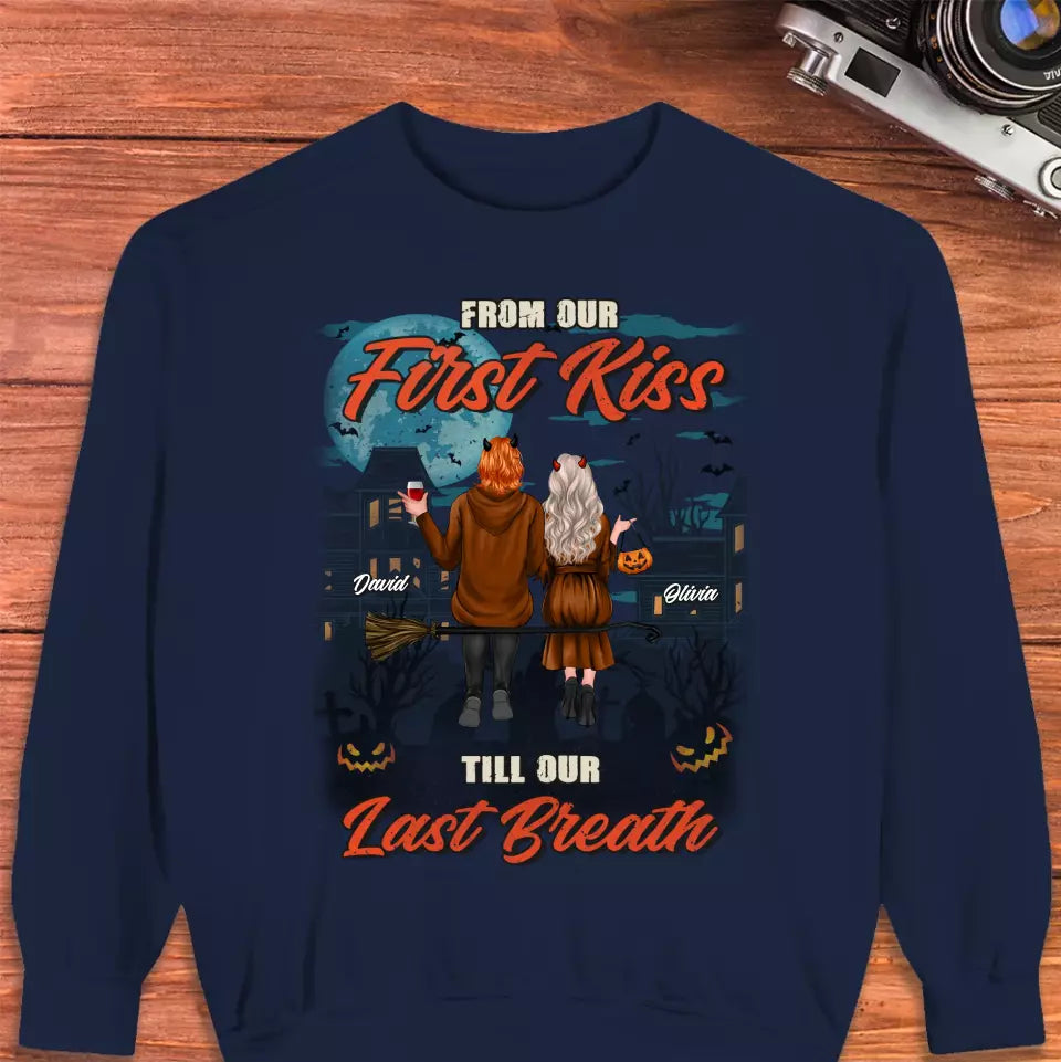 From Our First Kiss - Custom Name - Personalized Gifts for Couples - Sweater