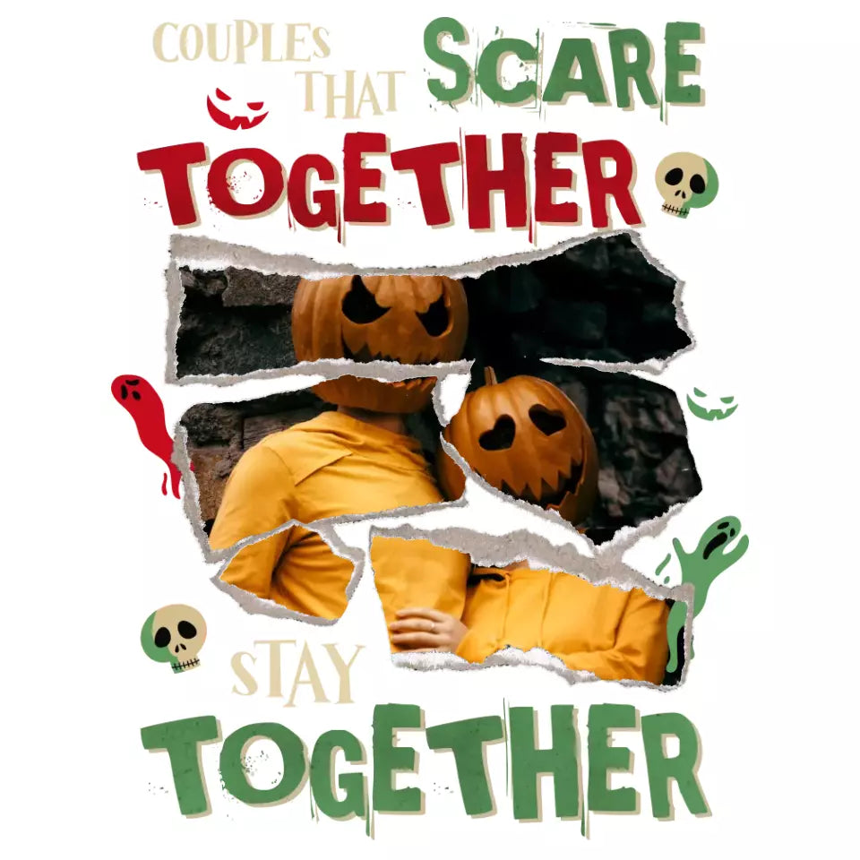 Couples That Scare Together - Custom Photo - Personalized Gifts for Couples - Sweater