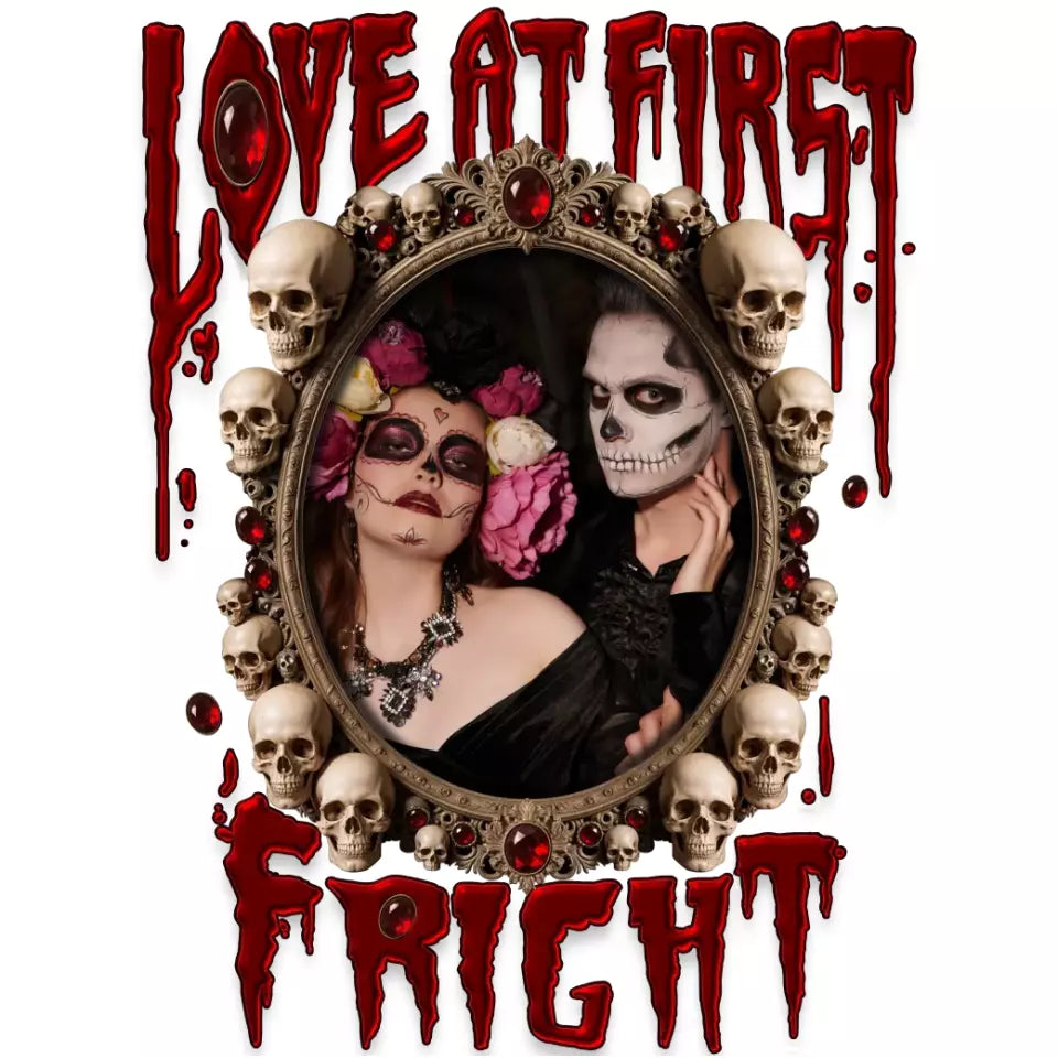 Love At First Fright - Custom Photo - Personalized Gifts for Couples - Sweater