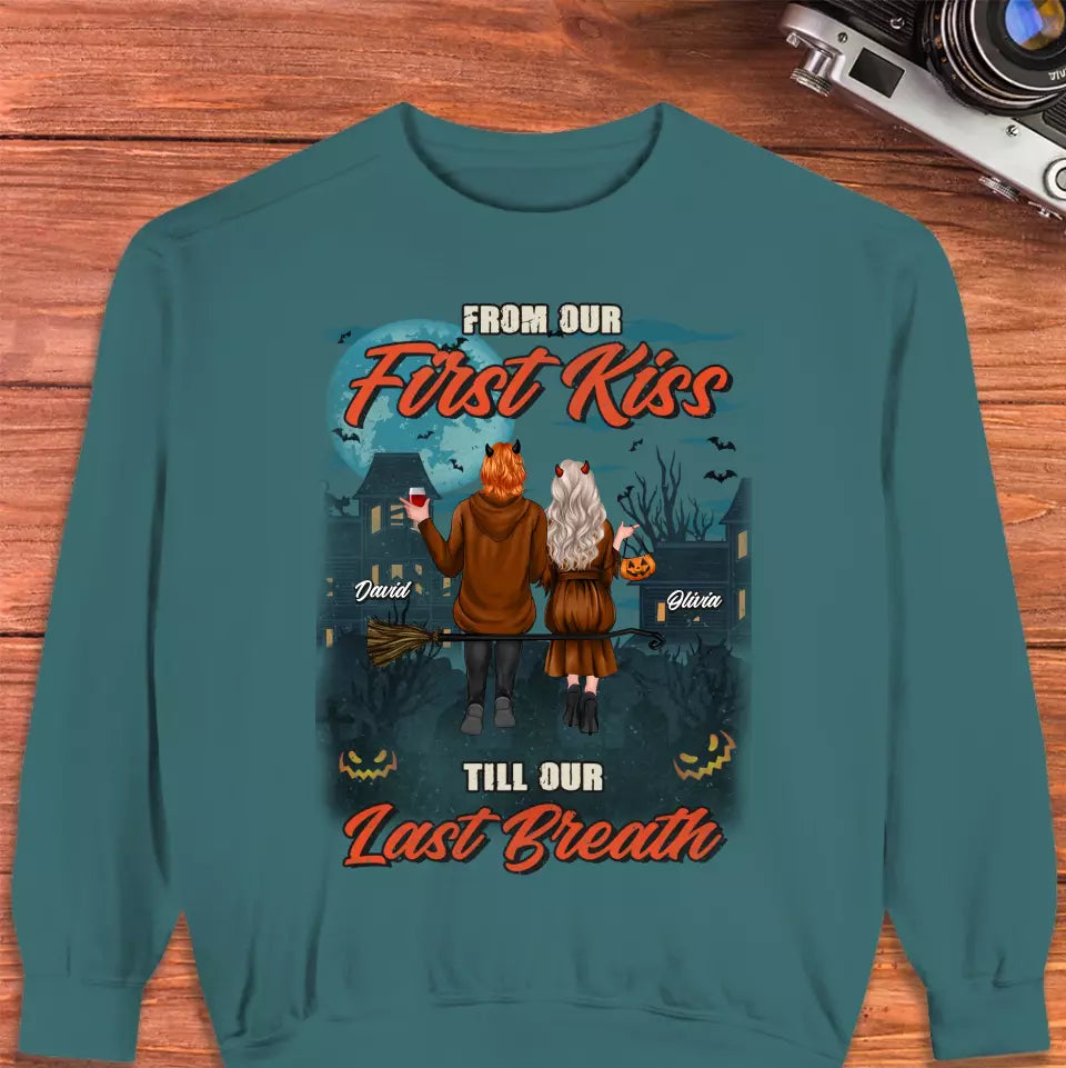 From Our First Kiss - Custom Name - Personalized Gifts for Couples - Sweater