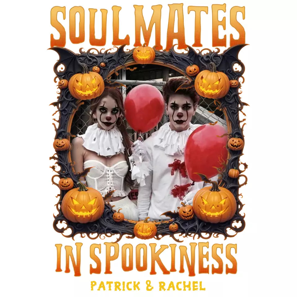 Soulmates In Spookiness - Custom Photo - Personalized Gifts for Couples - Sweater