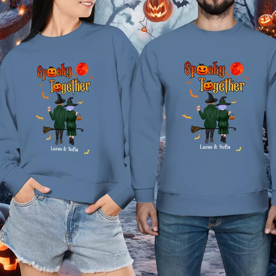 Spooky Together - Custom Name - Personalized Gifts for Couples - Sweater