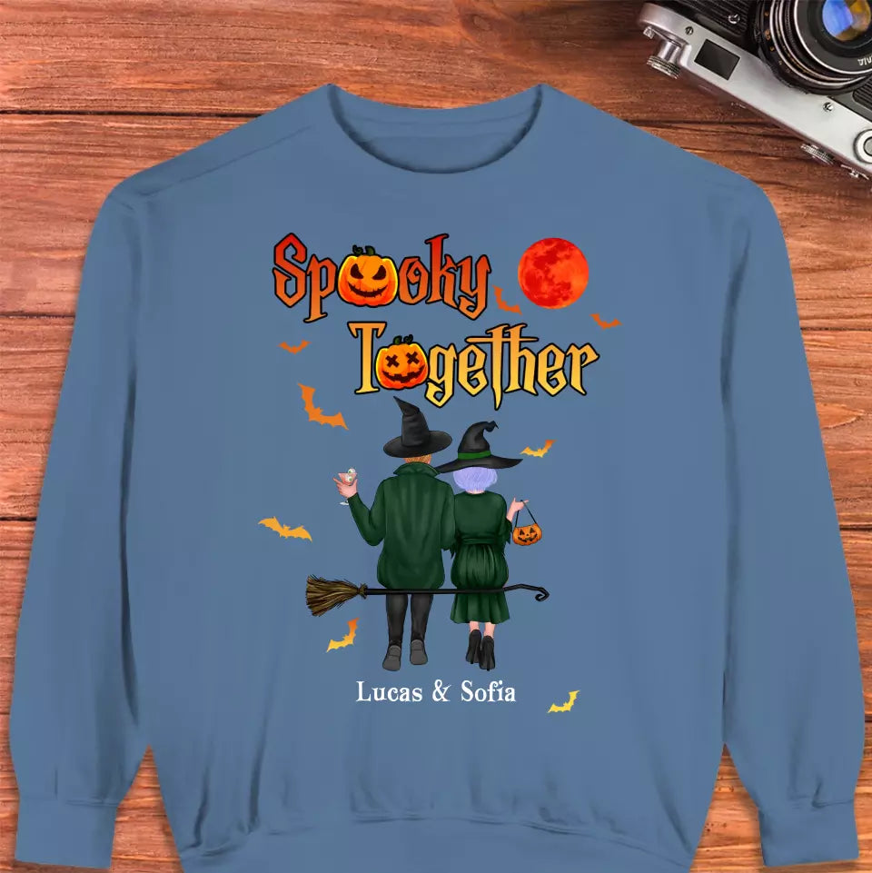 Spooky Together - Custom Name - Personalized Gifts for Couples - Sweater