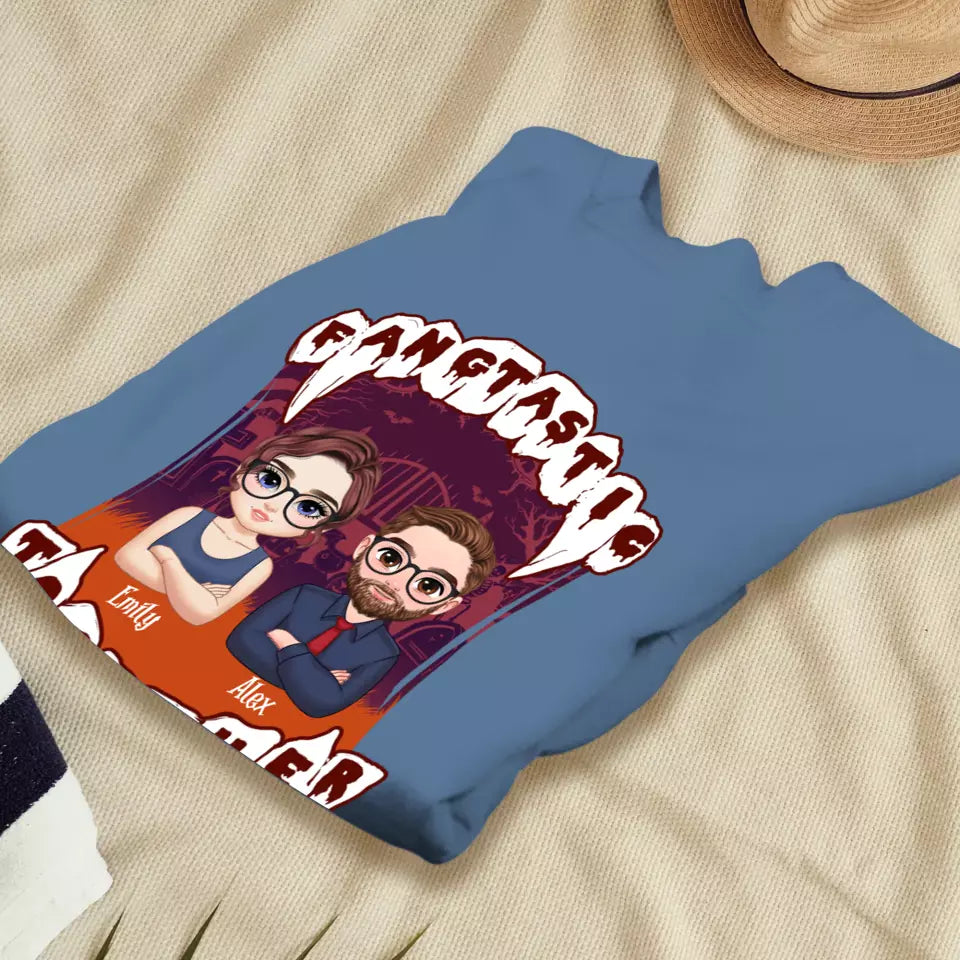 Fangtastic Together - Custom Name - Personalized Gifts for Couples - Sweater