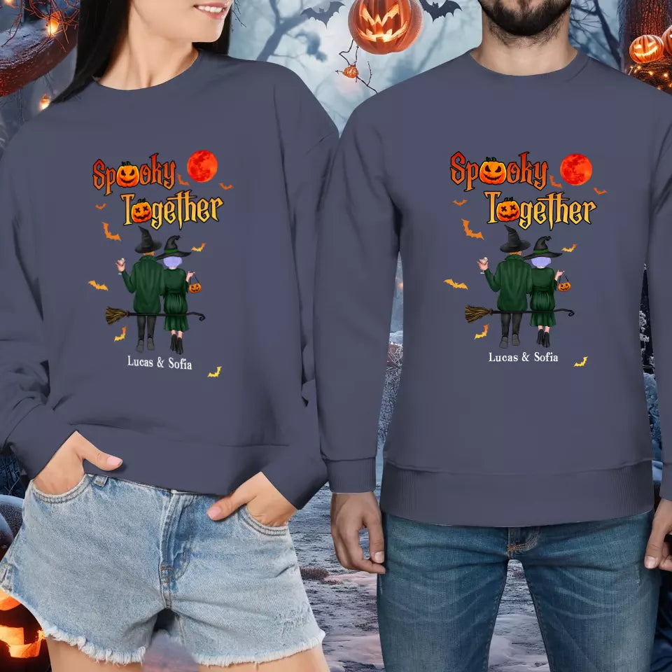 Spooky Together - Custom Name - Personalized Gifts for Couples - Sweater