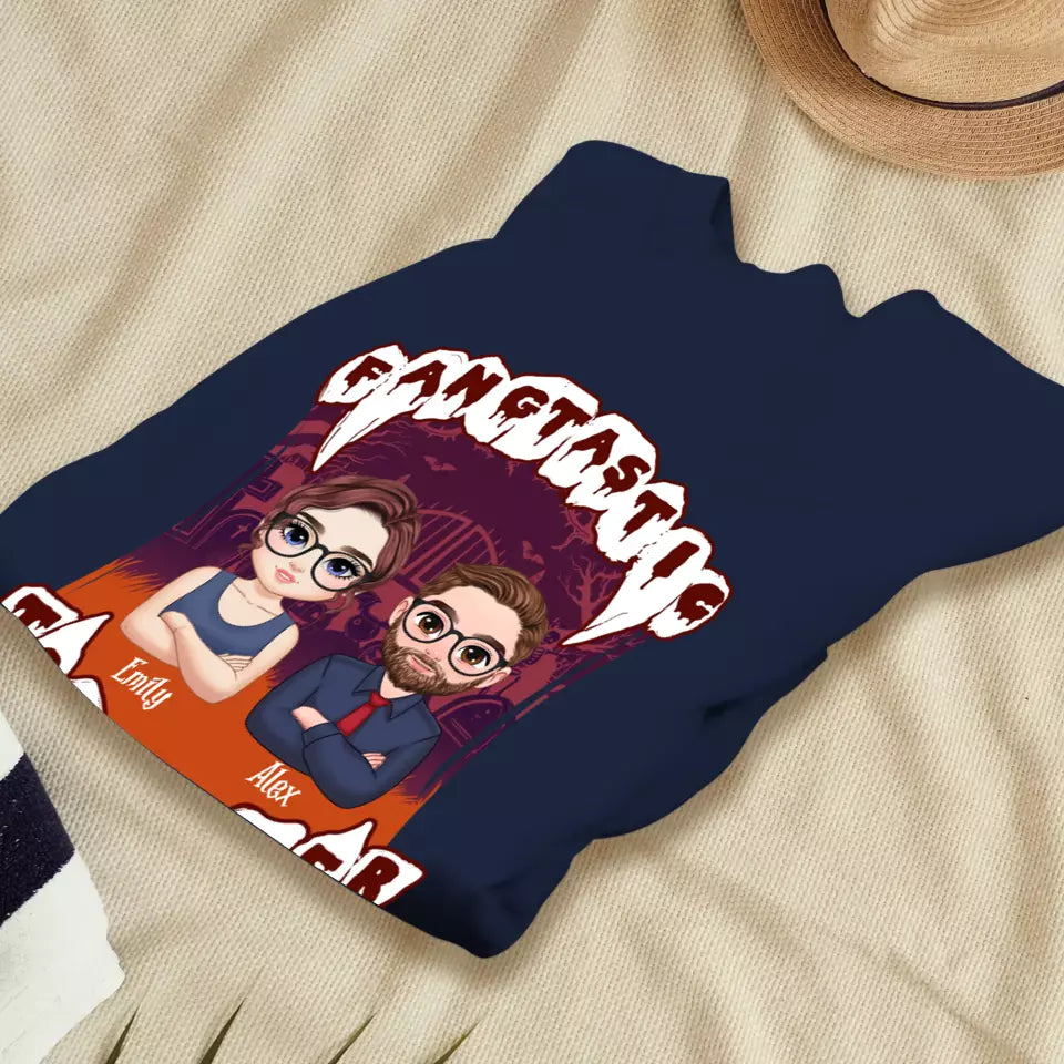 Fangtastic Together - Custom Name - Personalized Gifts for Couples - Sweater