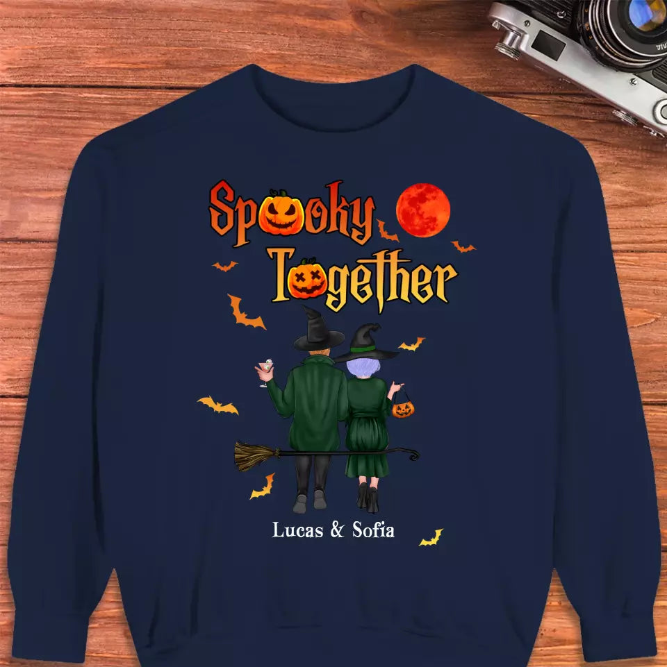 Spooky Together - Custom Name - Personalized Gifts for Couples - Sweater