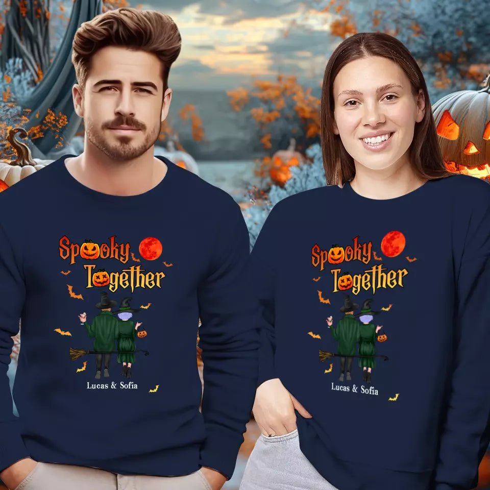 Spooky Together - Custom Name - Personalized Gifts for Couples - Sweater