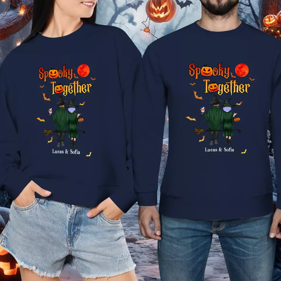 Spooky Together - Custom Name - Personalized Gifts for Couples - Sweater