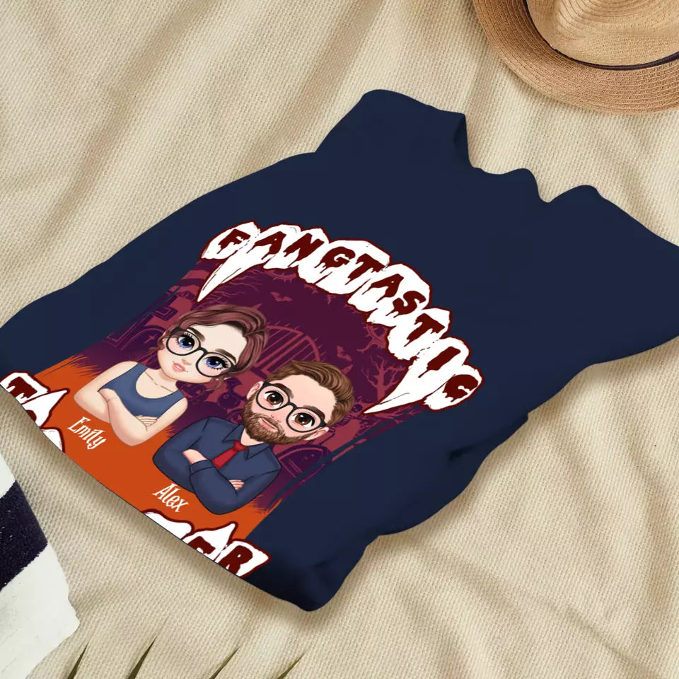 Fangtastic Together - Custom Name - Personalized Gifts for Couples - Sweater