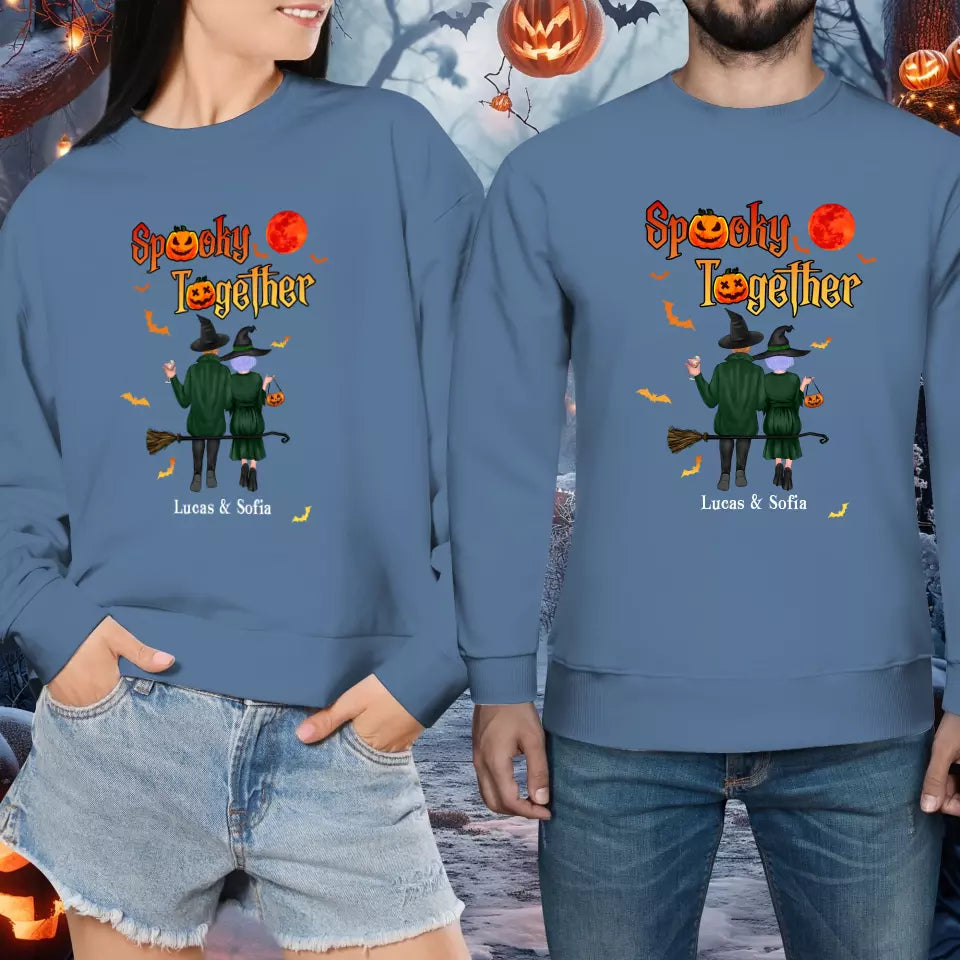 Spooky Together - Custom Name - Personalized Gifts for Couples - Sweater