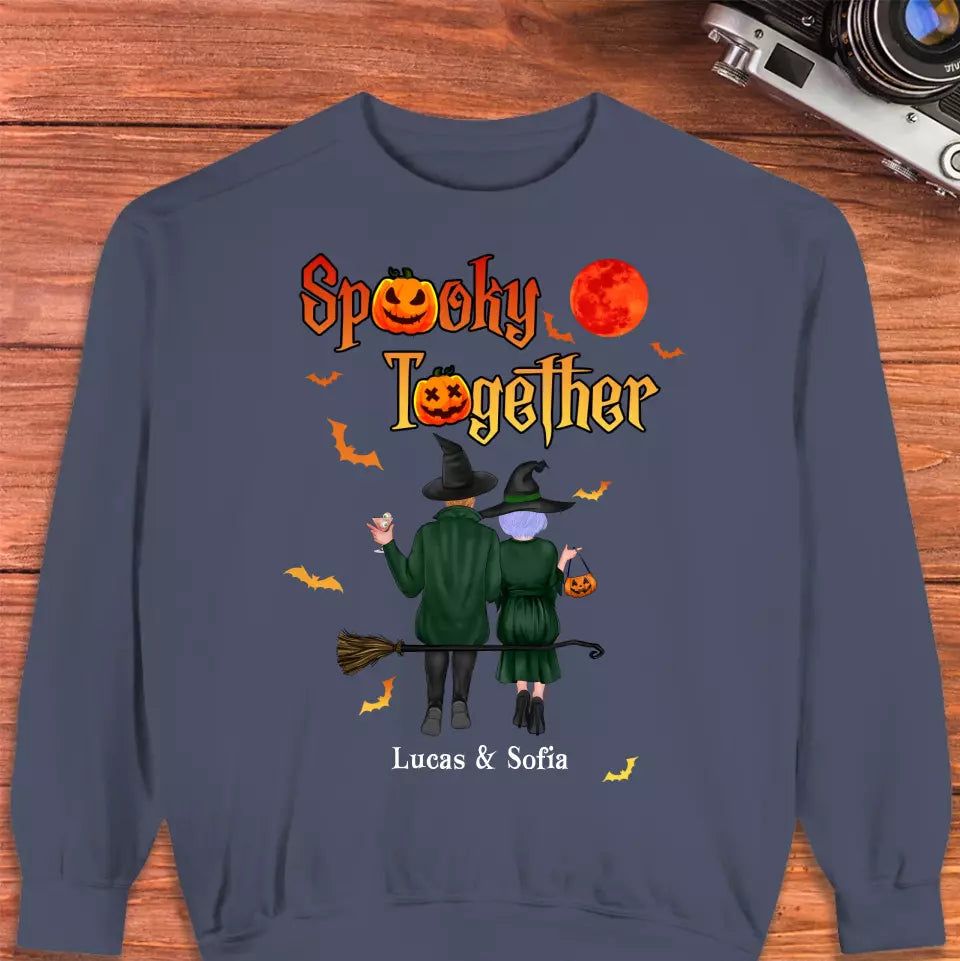 Spooky Together - Custom Name - Personalized Gifts for Couples - Sweater