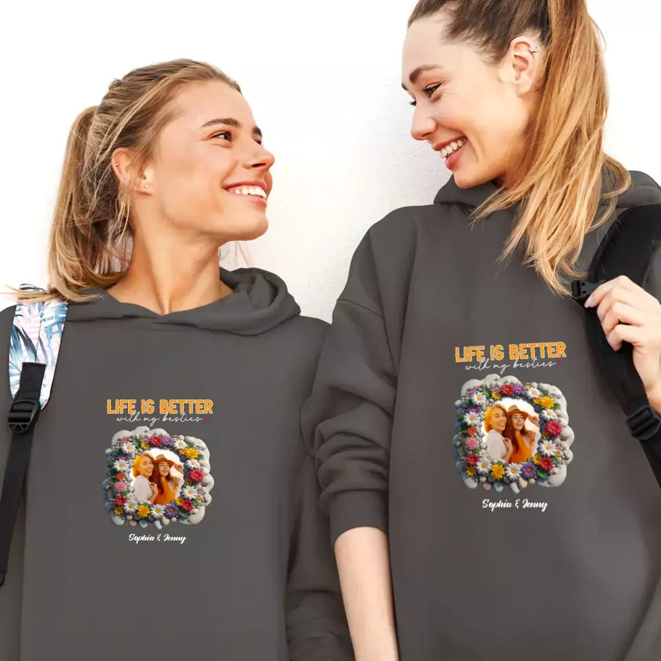 Life Is Better - Custom Photo - Personalized Gifts For Couple - Sweater