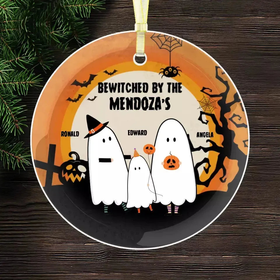 Bewitched By - Custom Name - Personalized Gifts For Family - Ceramic Ornament