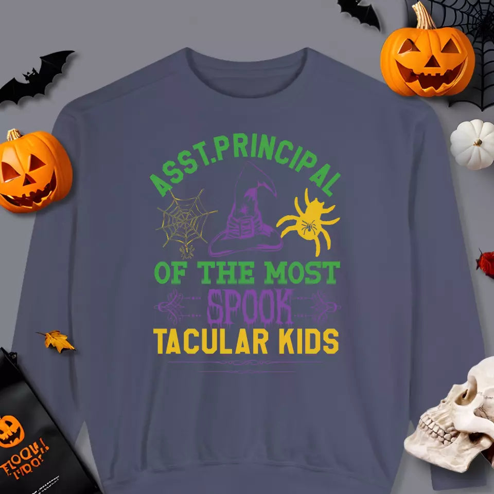 Principal Of The Most Spook Tacular Kids - Custom Background - Sweater