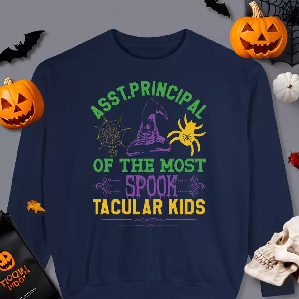 Principal Of The Most Spook Tacular Kids - Custom Background - T-shirt