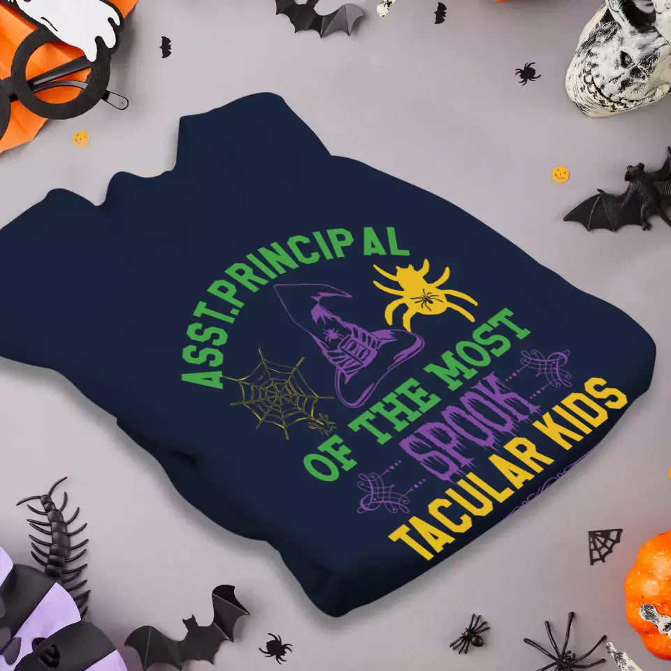 Principal Of The Most Spook Tacular Kids - Custom Background - T-shirt