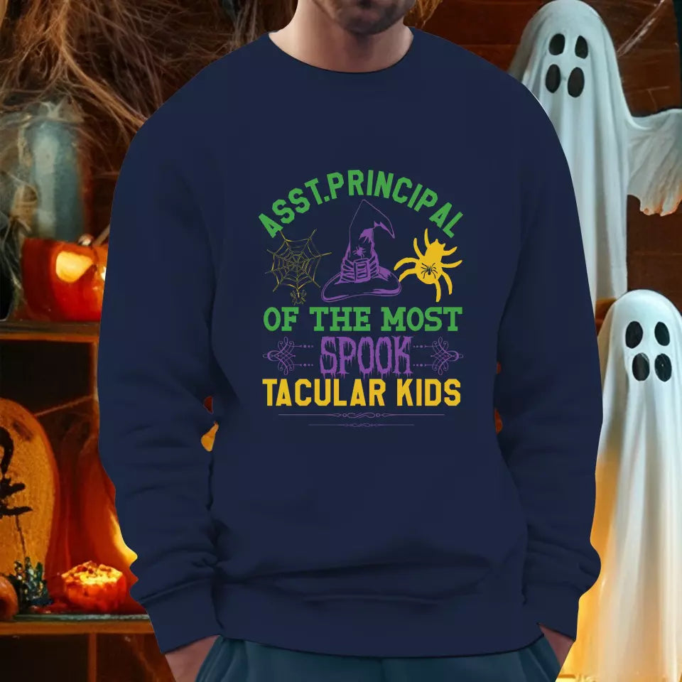 Principal Of The Most Spook Tacular Kids - Custom Background - T-shirt