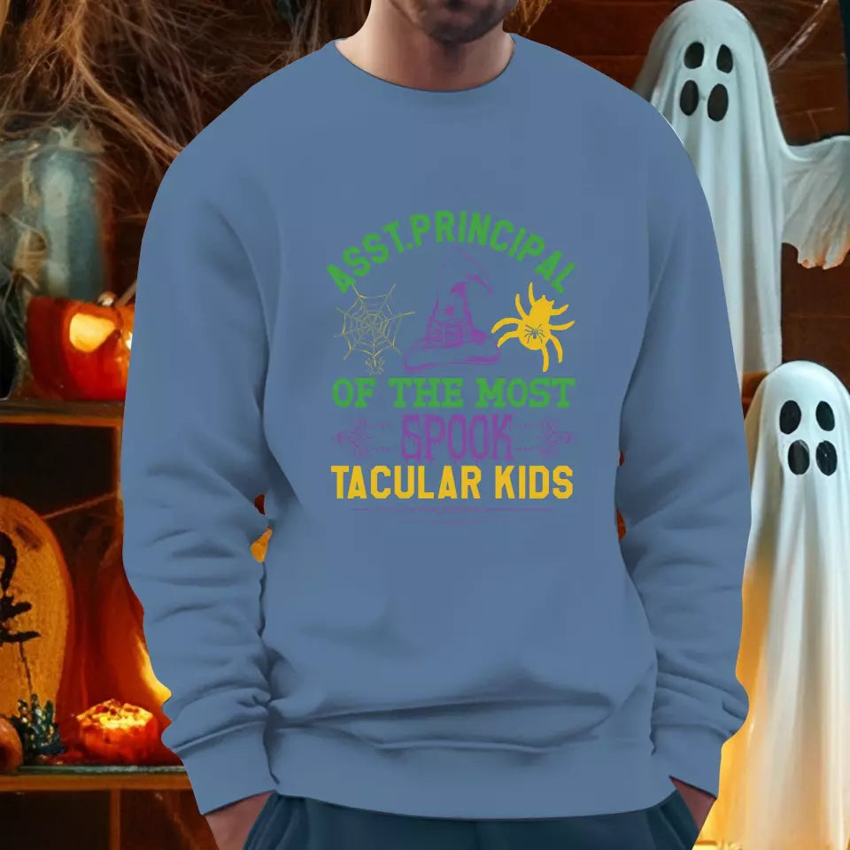 Principal Of The Most Spook Tacular Kids - Custom Background - T-shirt