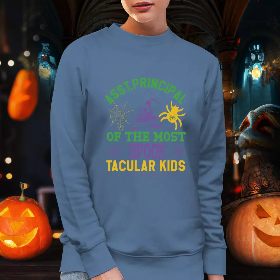 Principal Of The Most Spook Tacular Kids - Custom Background - T-shirt