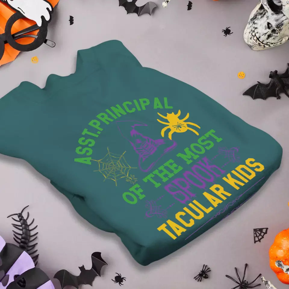 Principal Of The Most Spook Tacular Kids - Custom Background - T-shirt