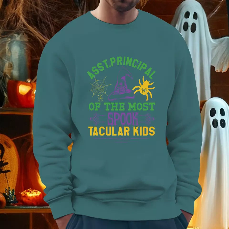 Principal Of The Most Spook Tacular Kids - Custom Background - T-shirt