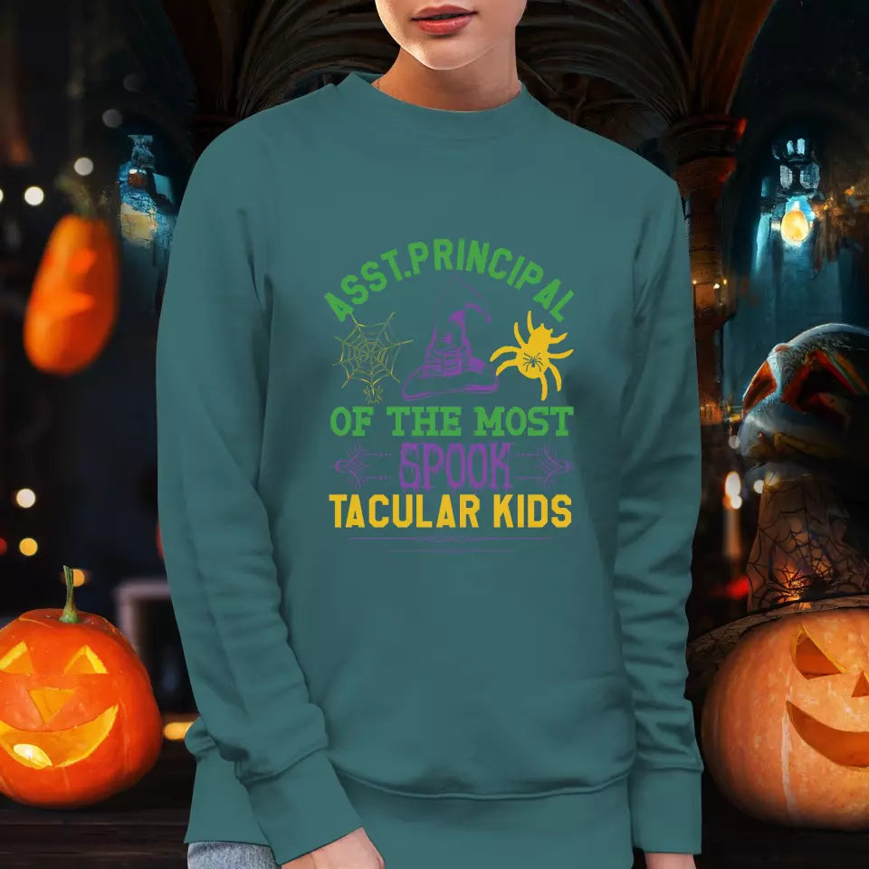 Principal Of The Most Spook Tacular Kids - Custom Background - T-shirt