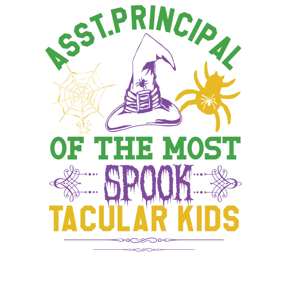 Principal Of The Most Spook Tacular Kids - Custom Background - T-shirt