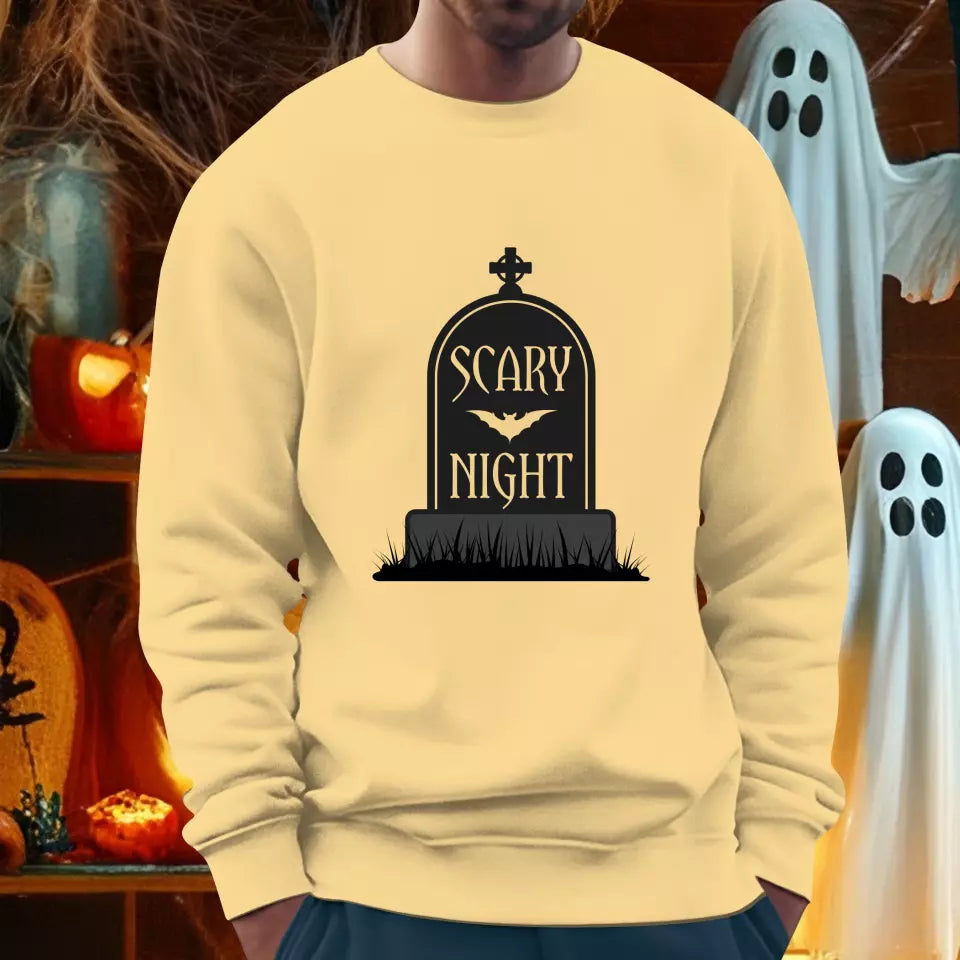 Halloween Horror Night - Custom Background -  T-Shirt