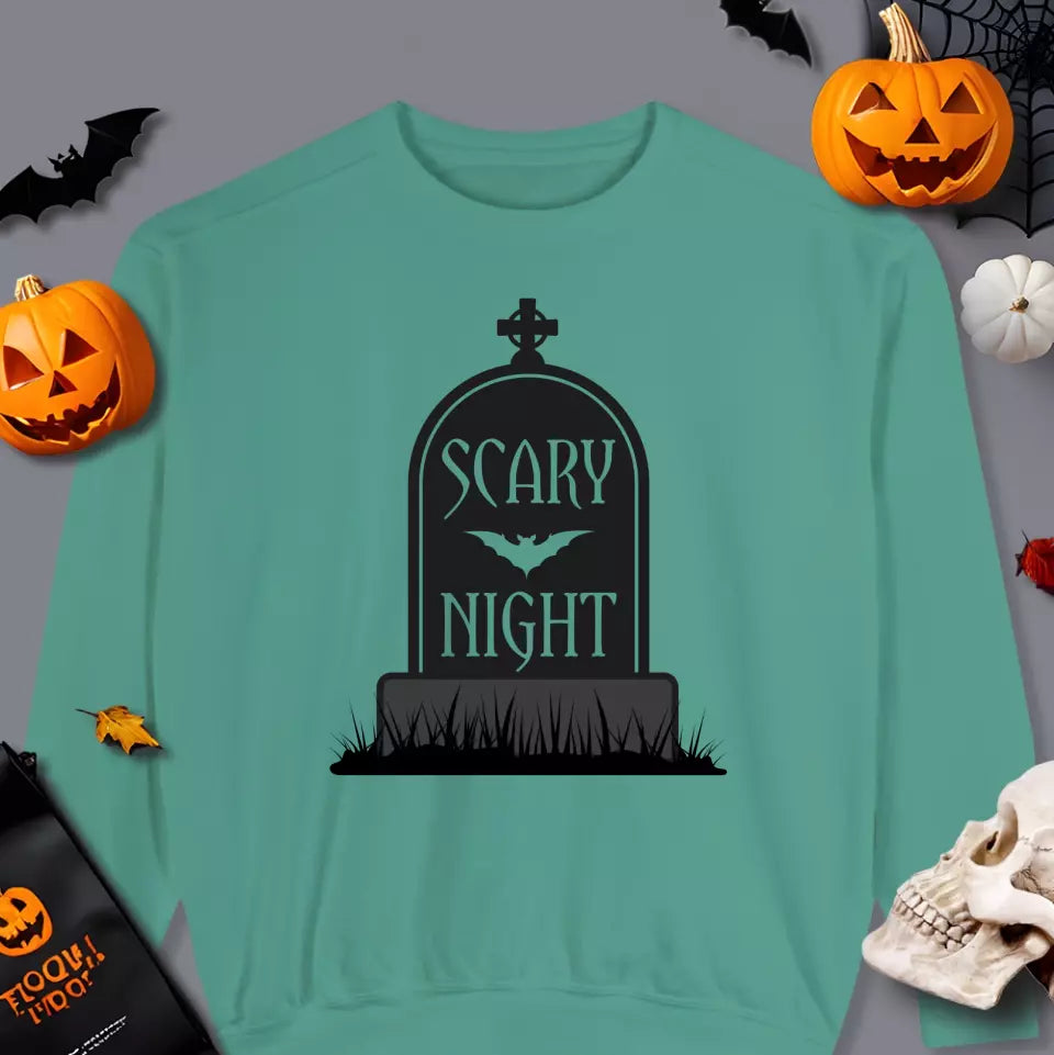 Halloween Horror Night - Custom Background -  T-Shirt