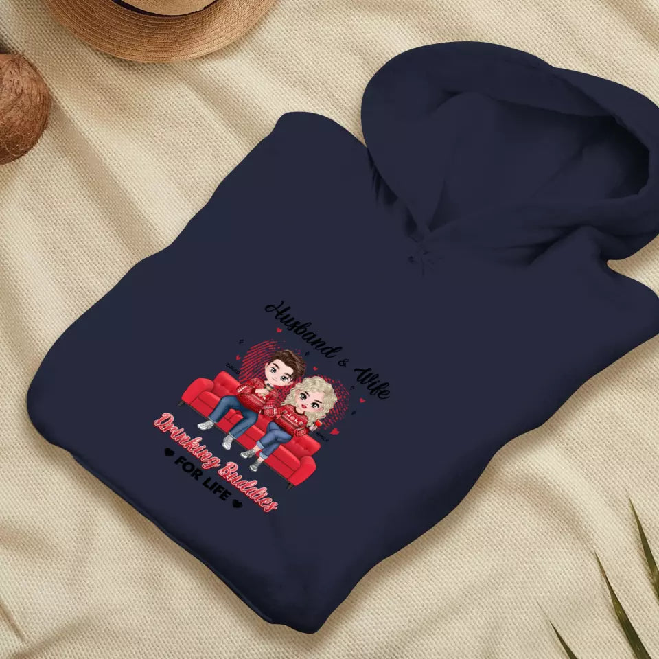 Drinking Buddies  - Personalized Gifts for Couples - Unisex Hoodie