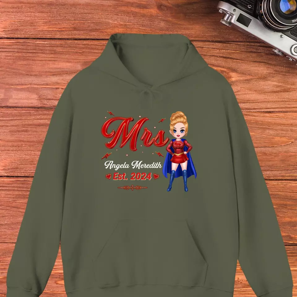 Mr Mrs Matching Shirts - Personalized Gifts For Couples - Unisex Hoodie