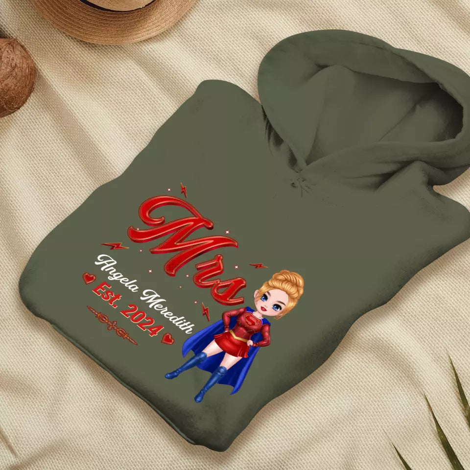 Mr Mrs Matching Shirts - Personalized Gifts For Couples - Unisex Hoodie