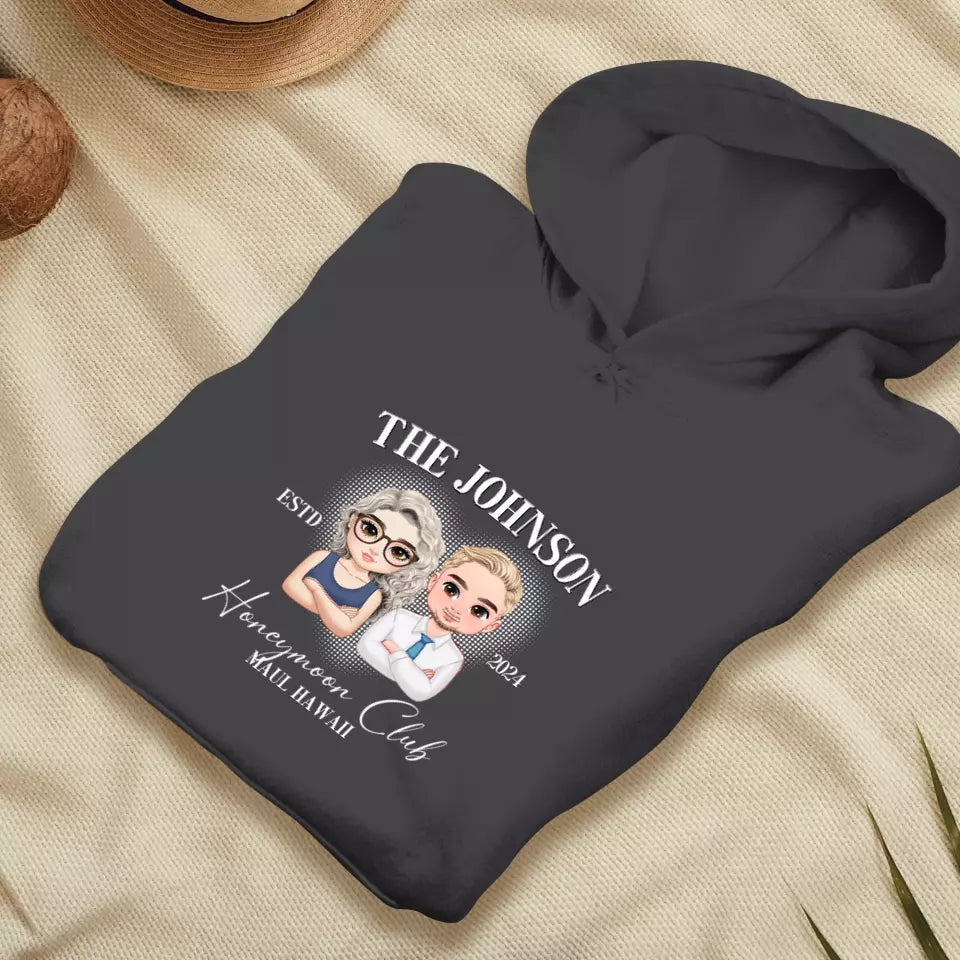 Honeymoon Club - Custom Year - Personalized Gifts For Couple - Hoodie