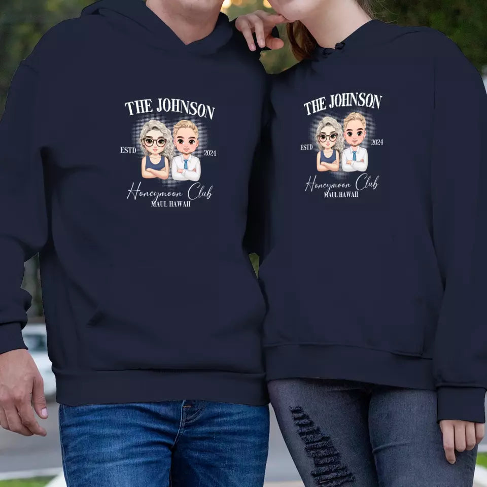 Honeymoon Club - Custom Year - Personalized Gifts For Couple - Hoodie