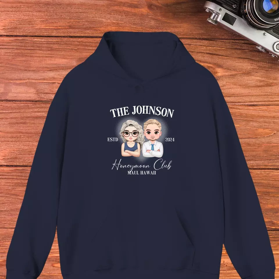 Honeymoon Club - Custom Year - Personalized Gifts For Couple - Hoodie